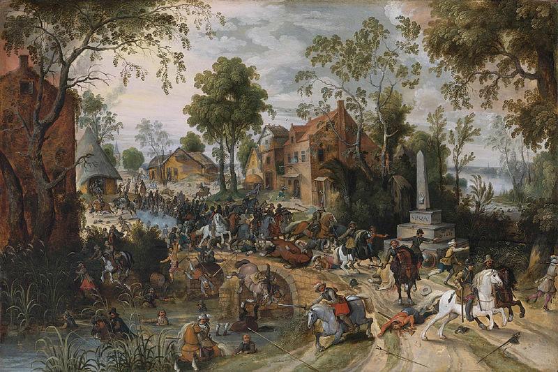 Sebastiaen Vrancx The Battle of Stadtlohn oil painting picture